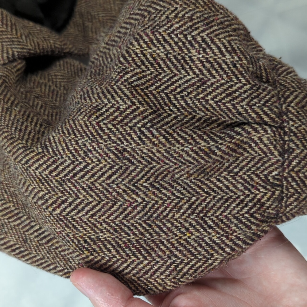 SOLD! Wool Blend Herringbone Bolero Old Fashioned Zara - Picture 7 of 12
